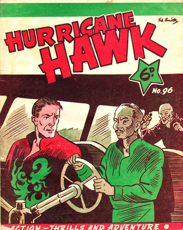 Hurricane Hawk (Southdown Press, 1947 series) #96 ([1947?]) —The Adventures of Hurricane Hawk