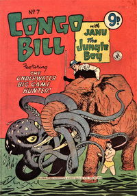 Congo Bill with Janu the Jungle Boy (Colour Comics, 1955 series) #7 [1955]