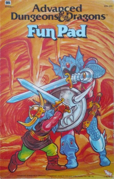 Advanced Dungeons & Dragons Fun Pad (Budget Books, 1985?) #231032-1 ([1985?])