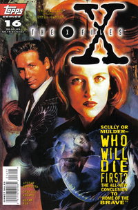 The X-Files (Topps, 1995 series)  #16 ([May 1996?]) — Who Will Die First?