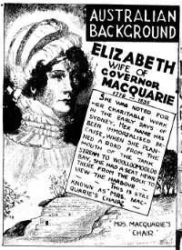 Triumph Comics (Frank Johnson, 1946?)  — Elizabeth Wife of Governor Macquarie 1778–1835 (page 1)