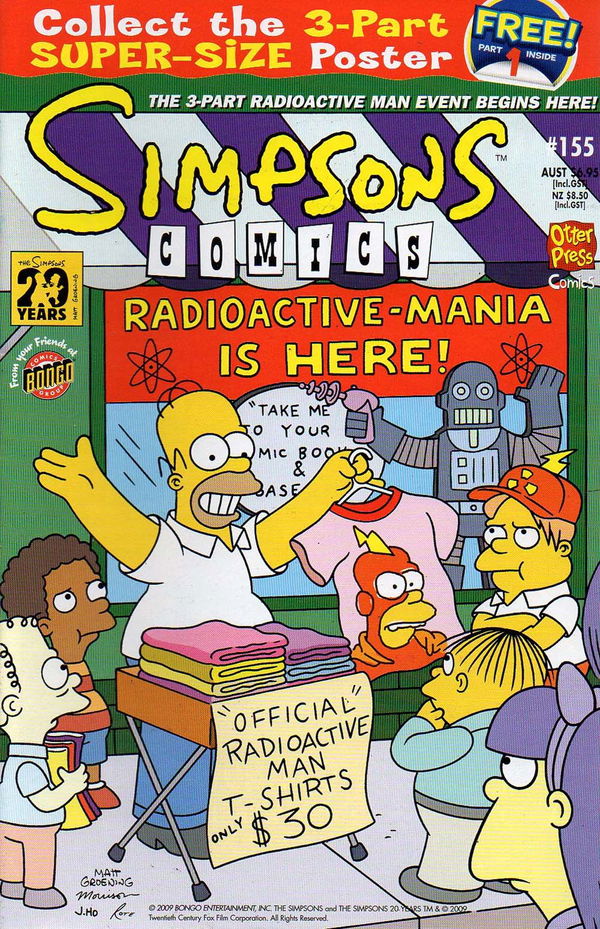 Simpsons Comics (Otter Press, 1998? series) #155 (2009)