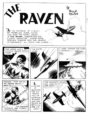 Triumph Comics (Frank Johnson, 1946?)  — The Raven (page 1)