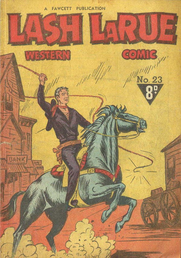 Lash LaRue Western Comic (Cleland, 1951 series) #23 ([April 1953?])