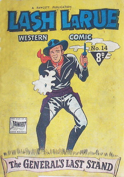 Lash LaRue Western Comic (Cleland, 1951 series) #14 ([July 1952?])