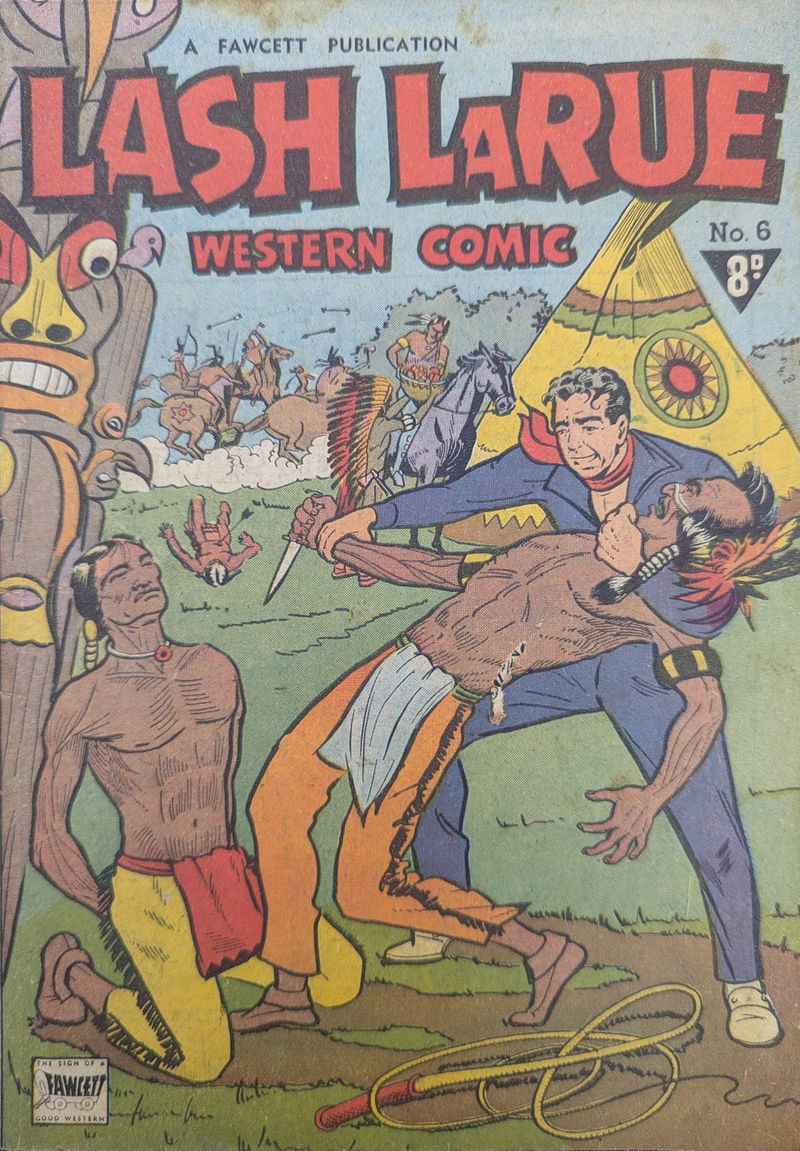 Lash LaRue Western Comic (Cleland, 1951 series) #6 ([November 1951?])