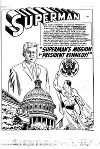 Superman Supacomic (Colour Comics, 1959 series) #64 — Superman's Mission For President Kennedy!