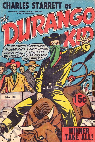 The Durango Kid (Yaffa/Page, 1966 series) #30 — Charles Starrett as the Durango Kid [December 1971]