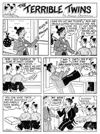 Triumph Comics (Frank Johnson, 1946?)  — The Terrible Twins (page 1)