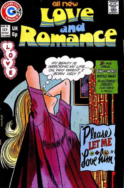 Love and Romance (Charlton, 1971 series) #18 (August 1974)