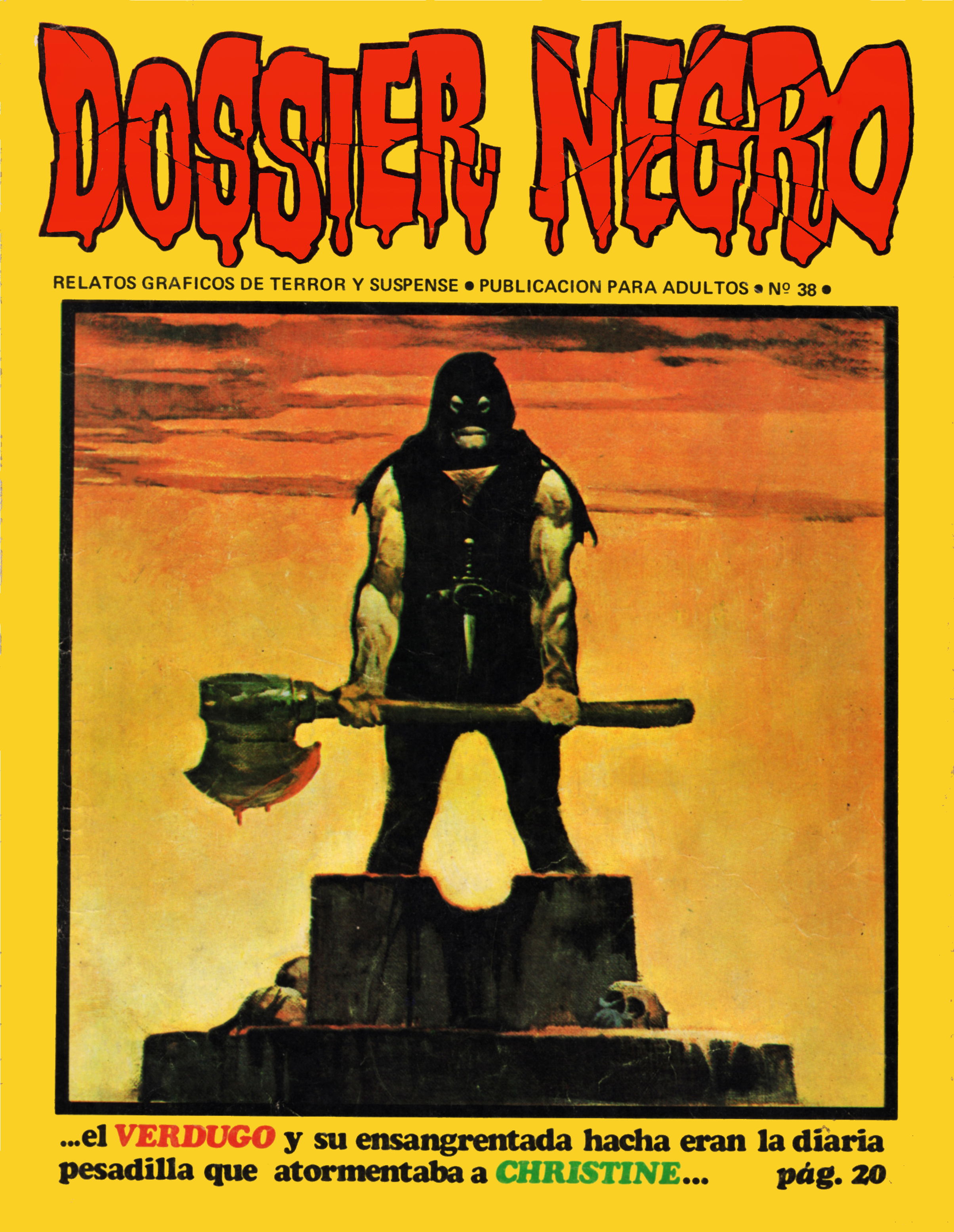Dossier Negro (IMDE, 1968 series) #38 ([July 1972?])