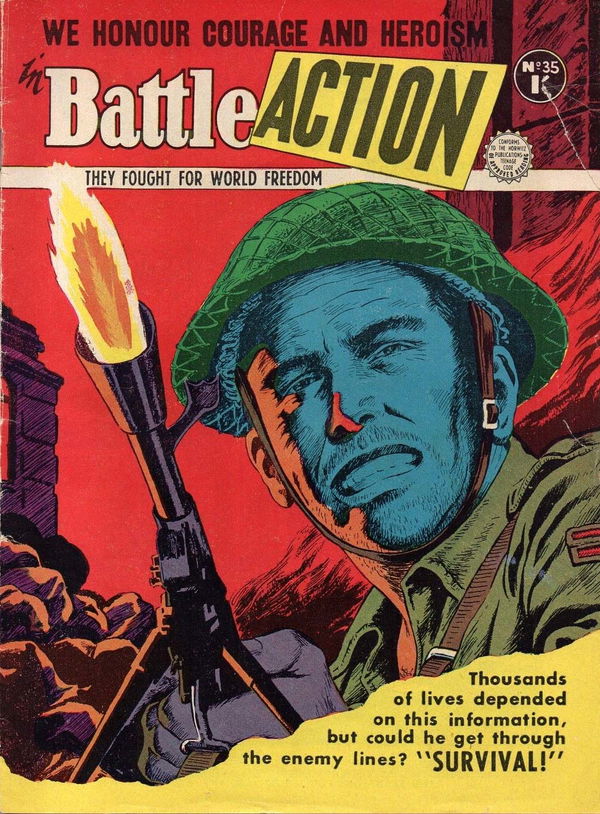 Battle Action (Horwitz, 1954 series) #35 ([1957?])