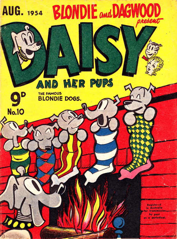 Blondie and Dagwood Present Daisy and Her Pups (ANL, 1953 series) #10 (August 1954)