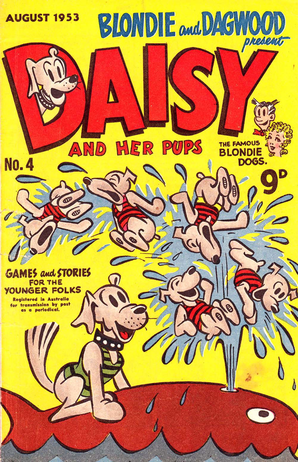 Ausreprints Series Gallery Daisy And Her Pups Associated Newspapers Ltd 1957 Series 8418