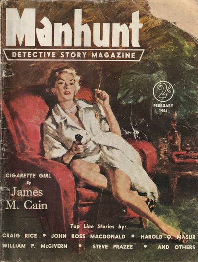 Manhunt Detective Story Magazine  v1#5 (February 1954)