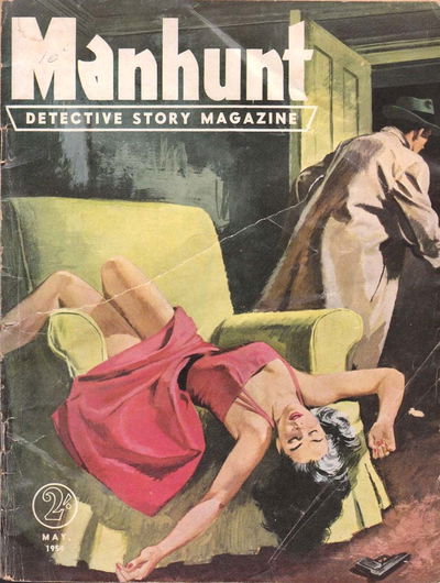 Manhunt Detective Story Magazine (New Century, 1953 series) v1#8 May 1954