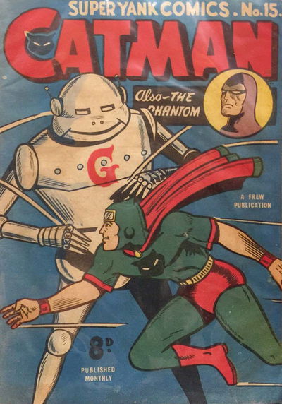 Super Yank Comics (Frew, 1950 series) #15 — Catman ([January 1952?])