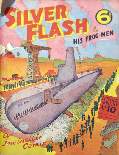 Silver Flash and His Frog-Men  #10 (March 1951)