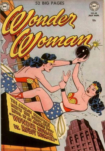 Wonder Woman vs. Robot Woman