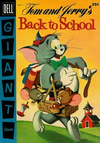 Tom and Jerry's Back to School (Dell, 1956 series) #1 ([September] 1956)