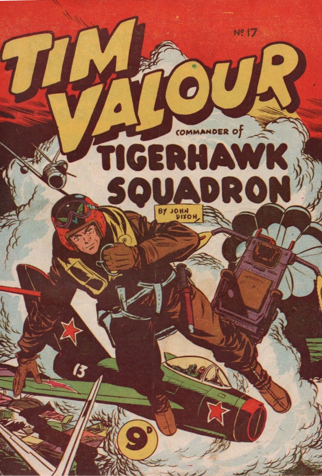 Tim Valour (Action Comics, 1956 series) #17 — Tim Valour Commander of Tigerhawk Squadron ([1956?])