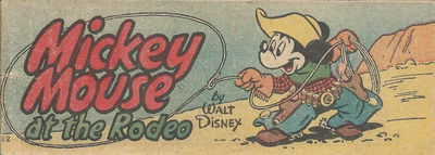 Weeties/Kornies Free! Walt Disney Comics (Nabisco, 1951? series) #E2 — Mickey Mouse [1954?]