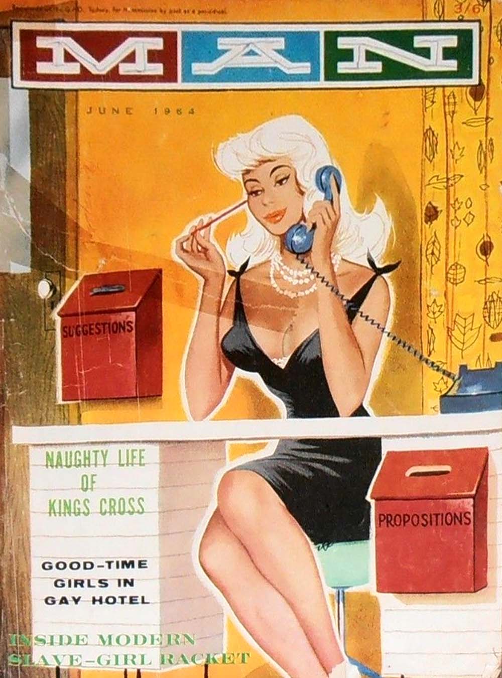 Man [Man Magazine] (Man, 1946 series) v56#1 (June 1964)