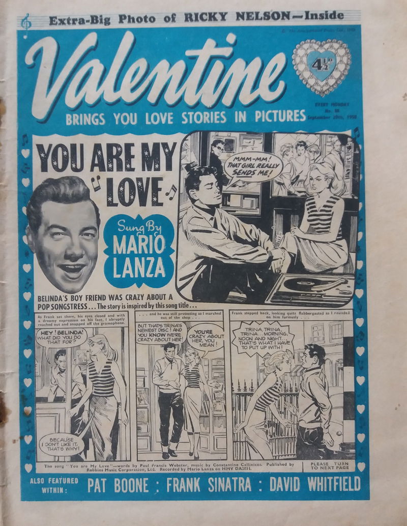 Valentine (AP, 1957 series) #88 (20 September 1958)