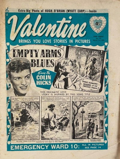 Valentine (AP, 1957 series) #114 (21 March 1959)