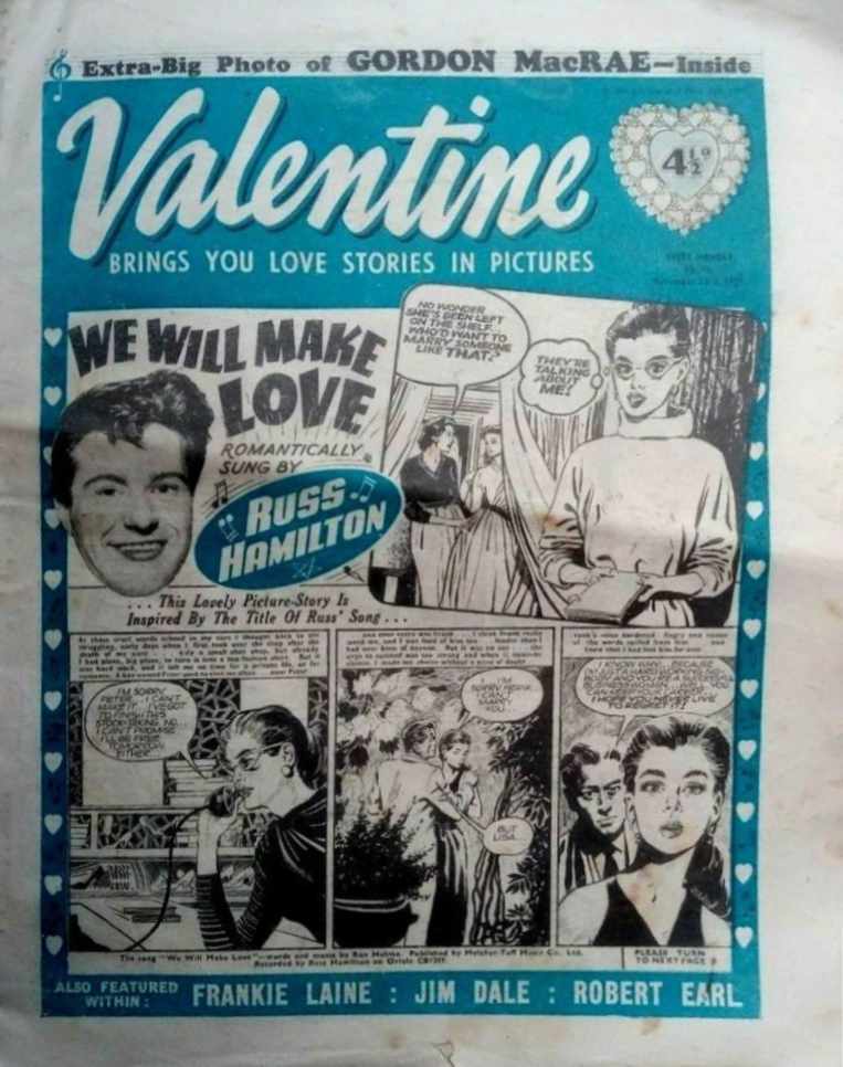 Valentine (AP, 1957 series) #45 (23 November 1957)