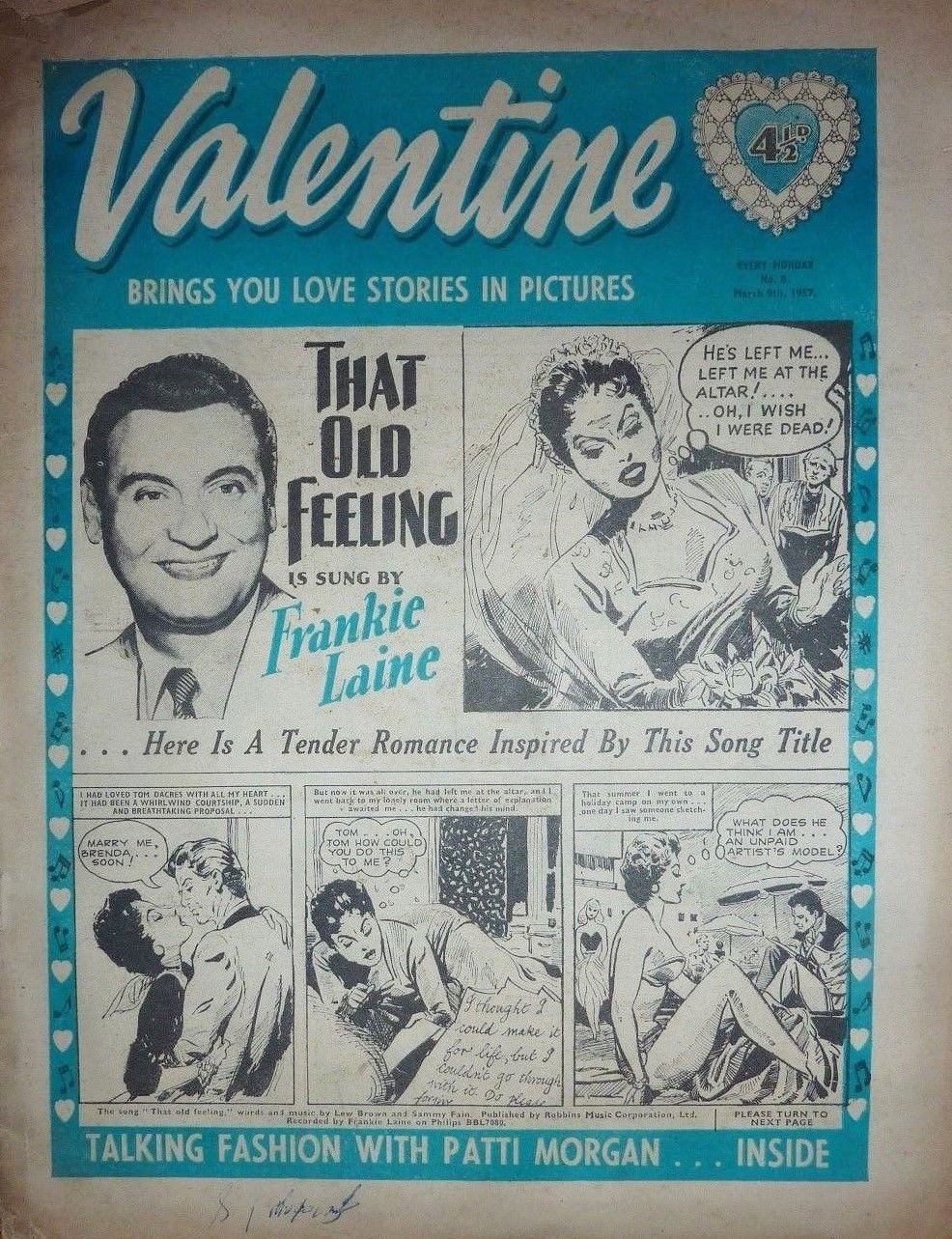 Valentine (AP, 1957 series) #8 (9 March 1957)