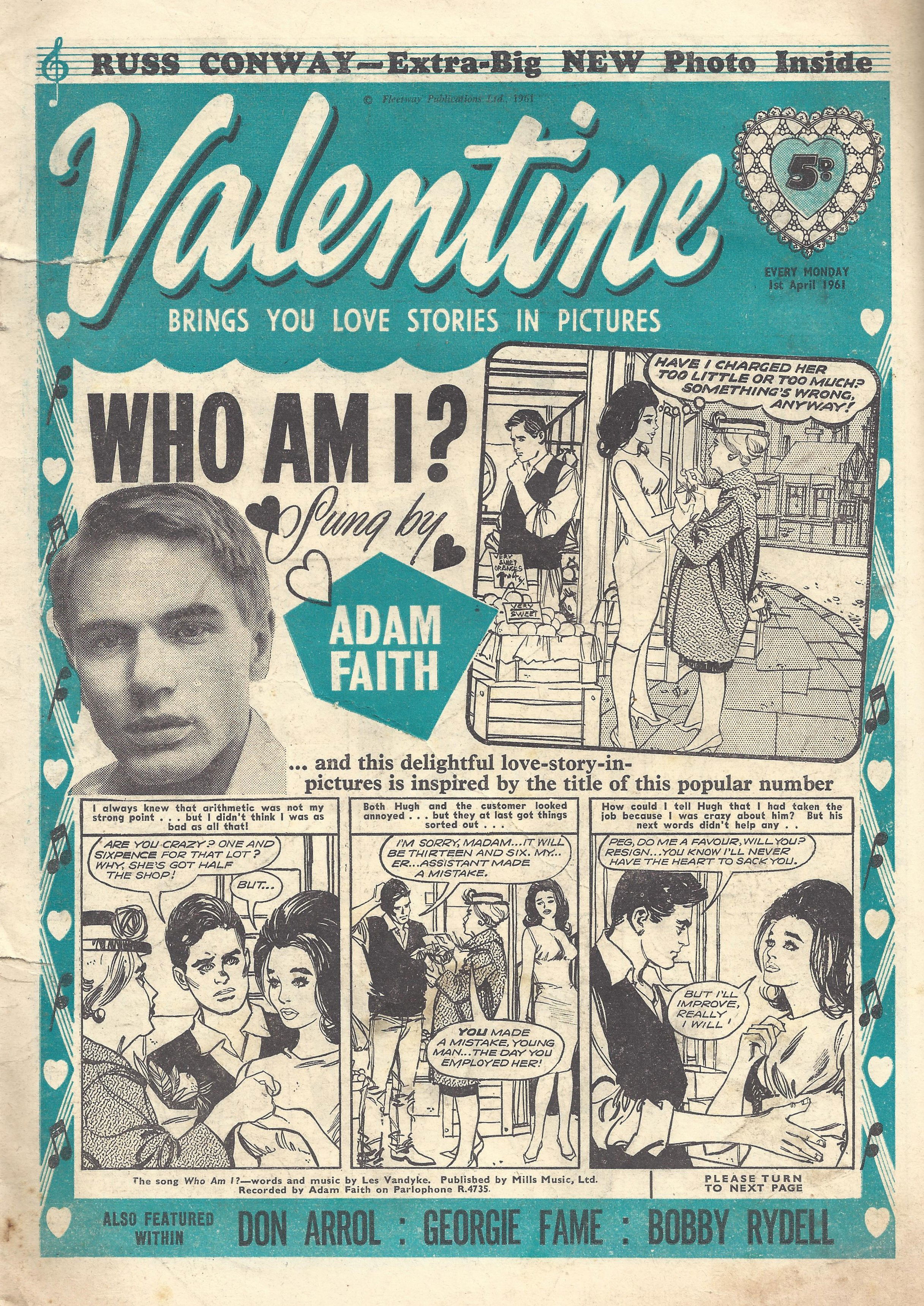 Valentine (Fleetway, 1960 series) 1 April 1961 (1 April 1961)