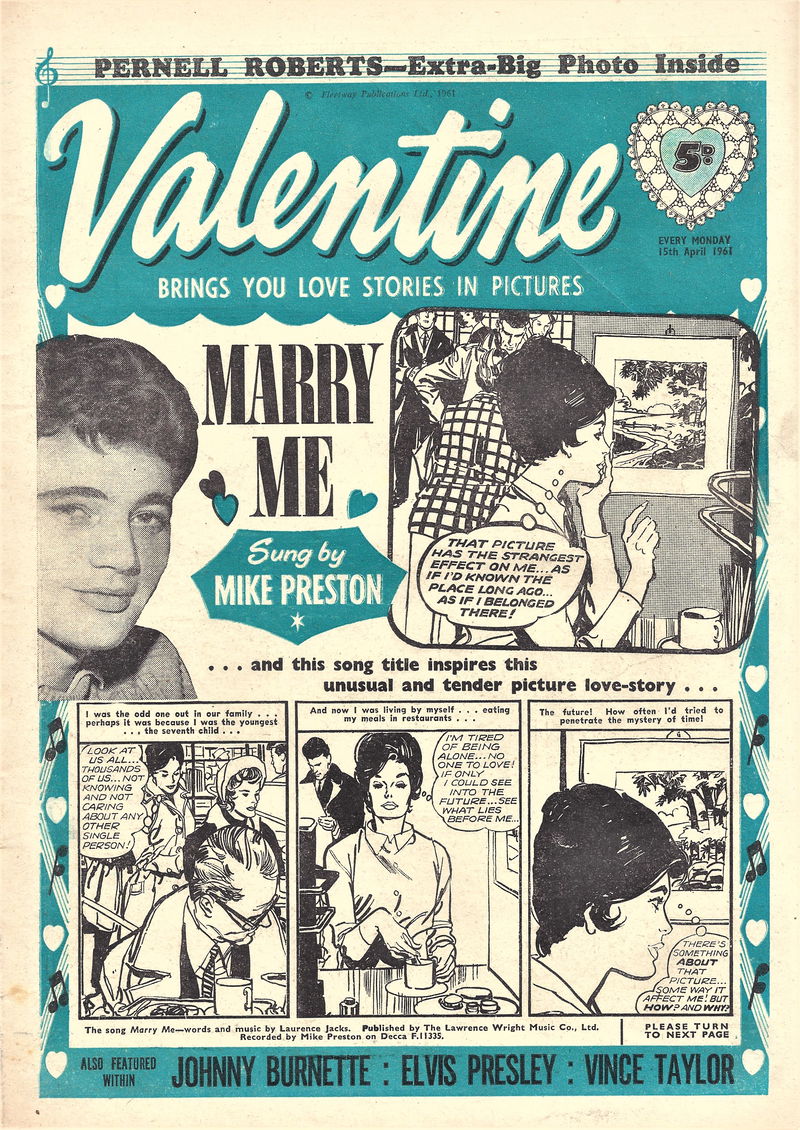 Valentine (Fleetway, 1960 series) 15 April 1961 (15 April 1961)