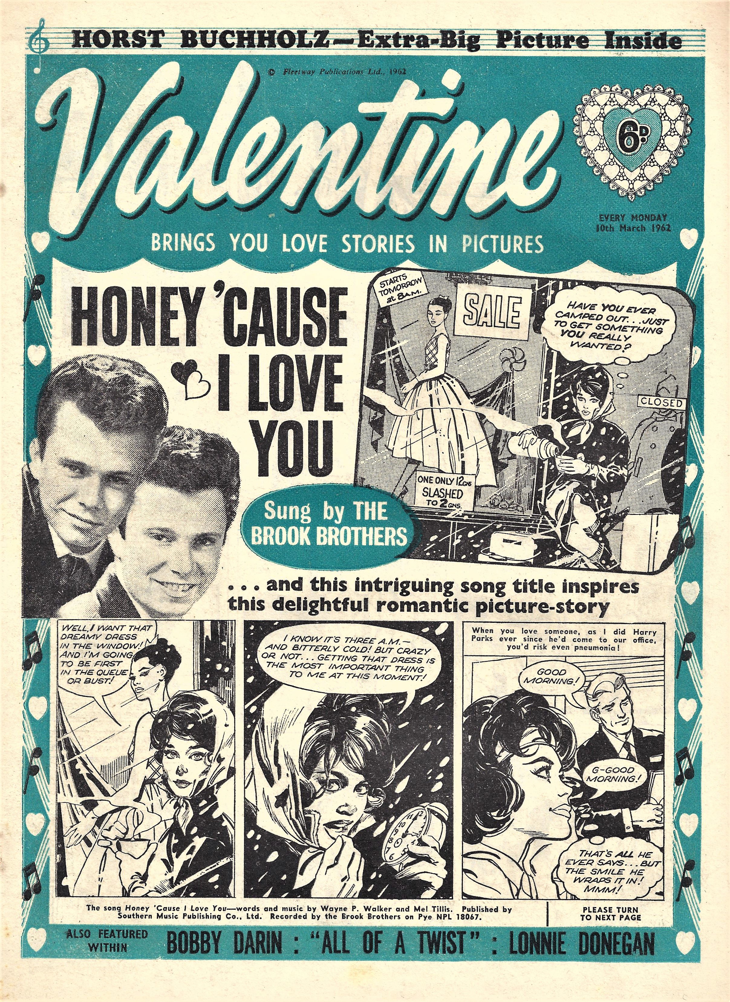 Valentine (Fleetway, 1960 series) 10 March 1962 — and Serenade (10 March 1962)