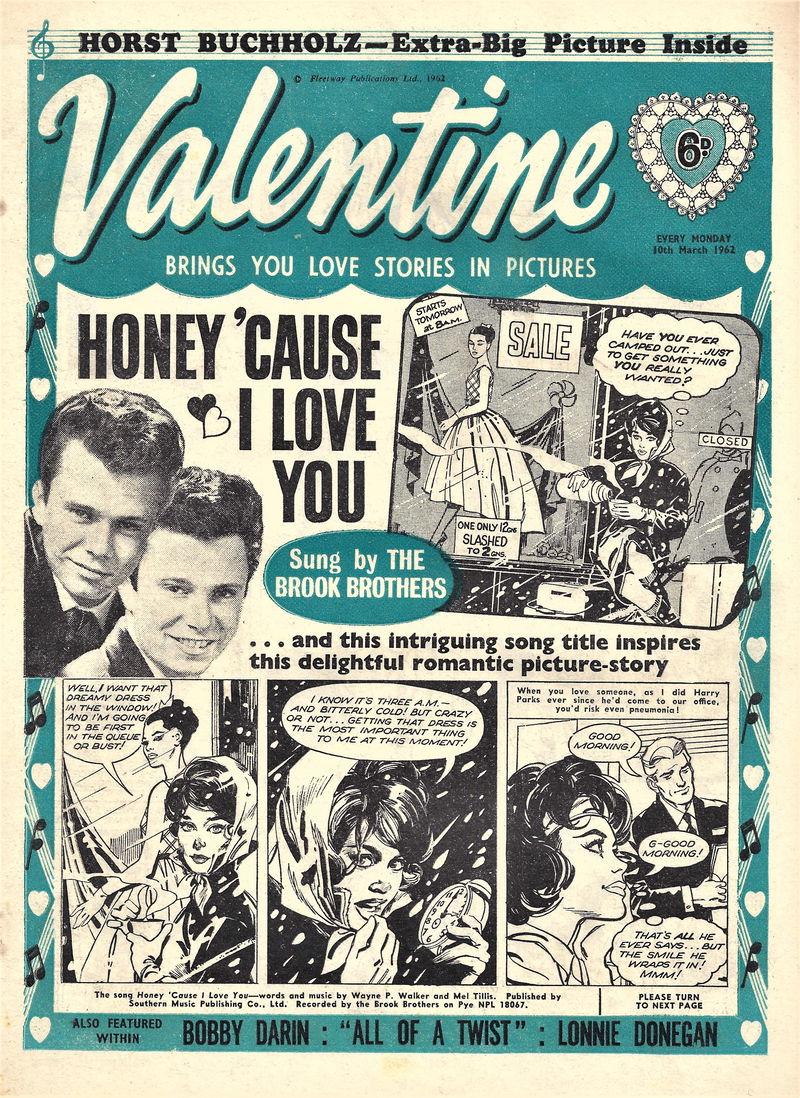 Valentine (Fleetway, 1960 series) 10 March 1962 — and Serenade (10 March 1962)