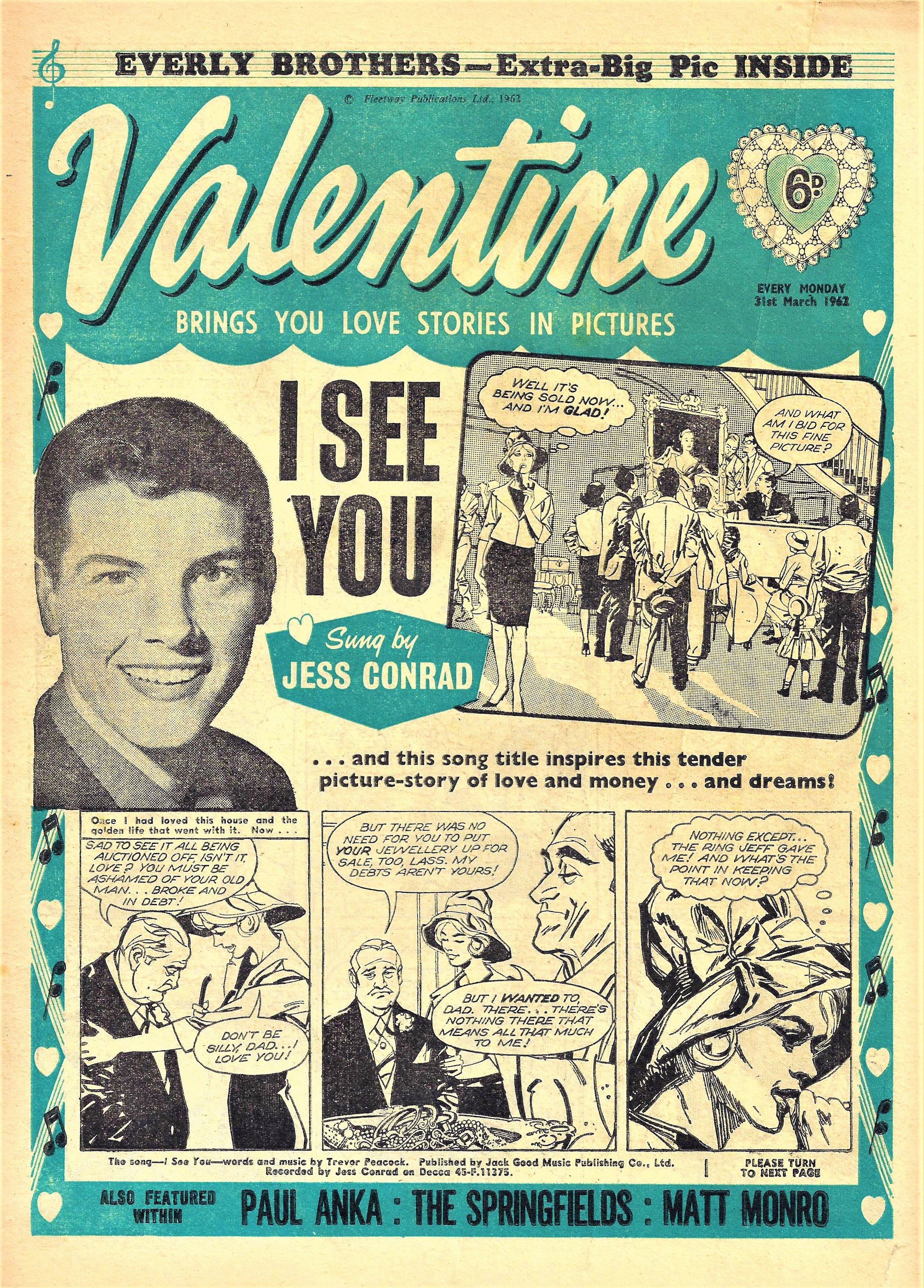 Valentine (Fleetway, 1960 series) 31 March 1962 (31 March 1962)