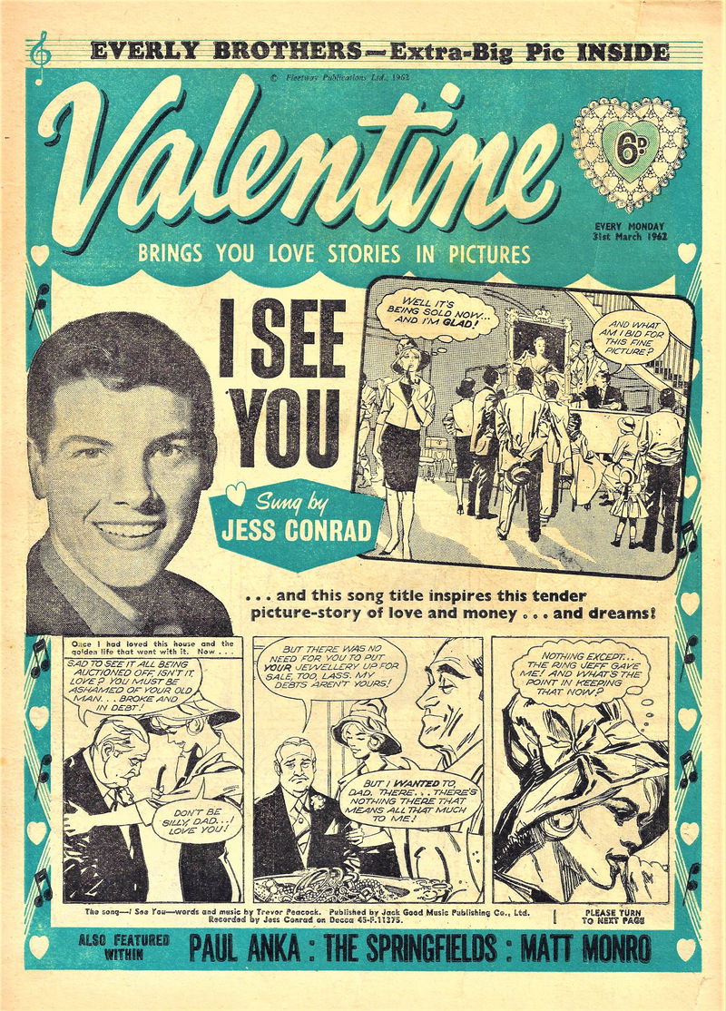 Valentine (Fleetway, 1960 series) 31 March 1962 (31 March 1962)