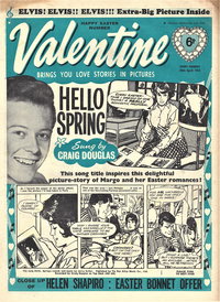 Valentine (Fleetway, 1960 series) 28 April 1962