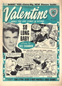 Valentine (Fleetway, 1960 series) 19 May 1962