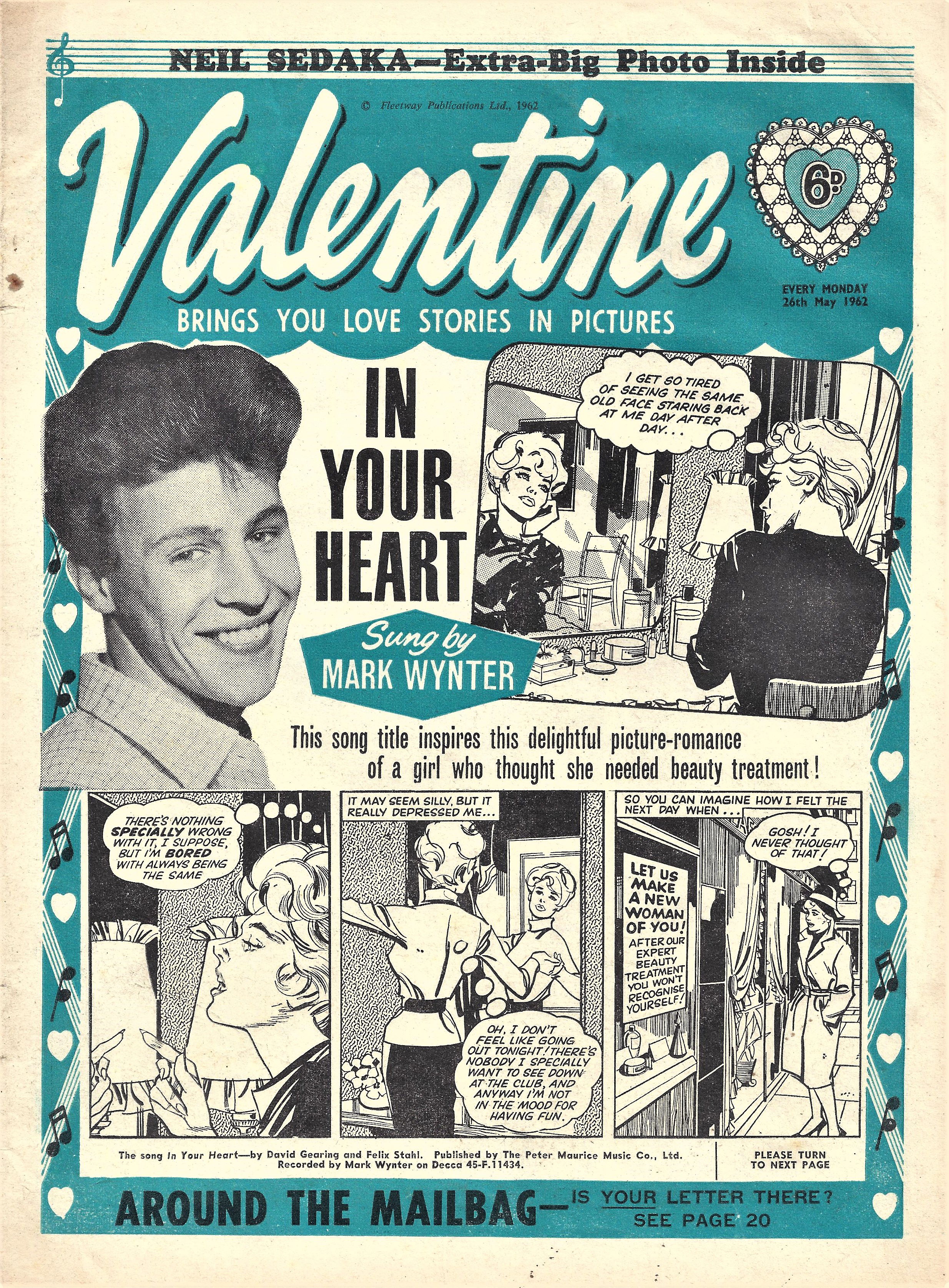 Valentine (Fleetway, 1960 series) 26 May 1962 (26 May 1962)