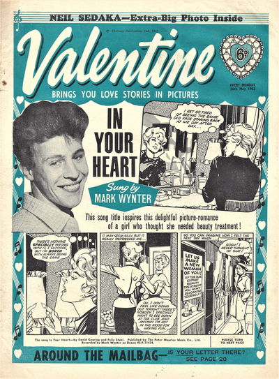 Valentine (Fleetway, 1960 series) 26 May 1962 (26 May 1962)