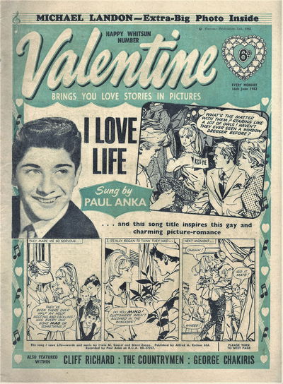 Valentine (Fleetway, 1960 series) 16 June 1962 (16 June 1962)