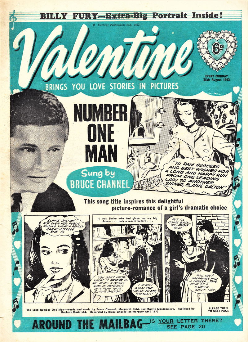 Valentine (Fleetway, 1960 series) 25 August 1962 (25 August 1962)