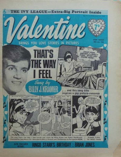 Valentine (Fleetway, 1960 series) 10 July 1965