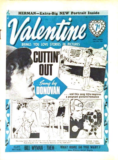 Valentine (Fleetway, 1960 series) 17 July 1965