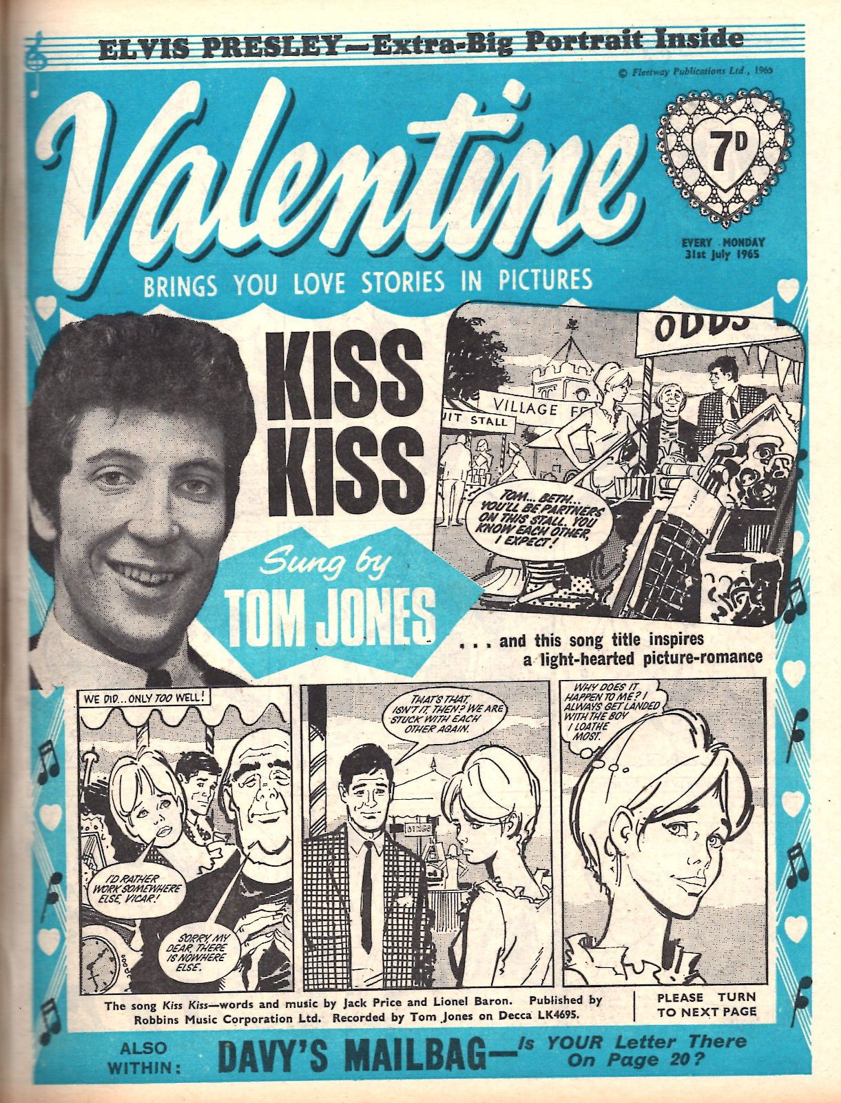 Valentine (Fleetway, 1960 series) 31 July 1965 (31 July 1965)