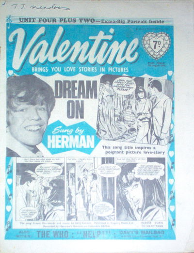 Valentine (Fleetway, 1960 series) 7 August 1965