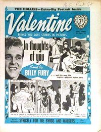 Valentine (Fleetway, 1960 series) 28 August 1965