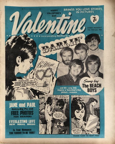 Valentine (Fleetway, 1960 series) 17 February 1968 — Incorporating Marilyn (17 February 1968)