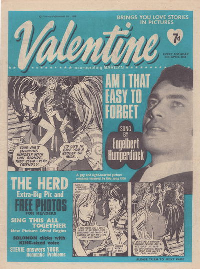 Valentine (Fleetway, 1960 series) 6 April 1968 (6 April 1968)